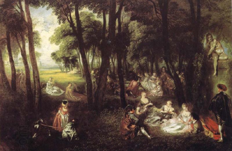 Jean-Antoine Watteau Country Pursuits China oil painting art